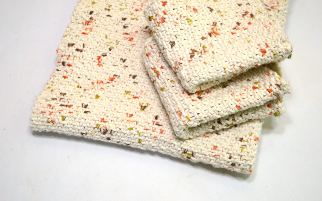 Free Knitting Pattern – Dishcloths and Dishtowel in Fabric Stitch